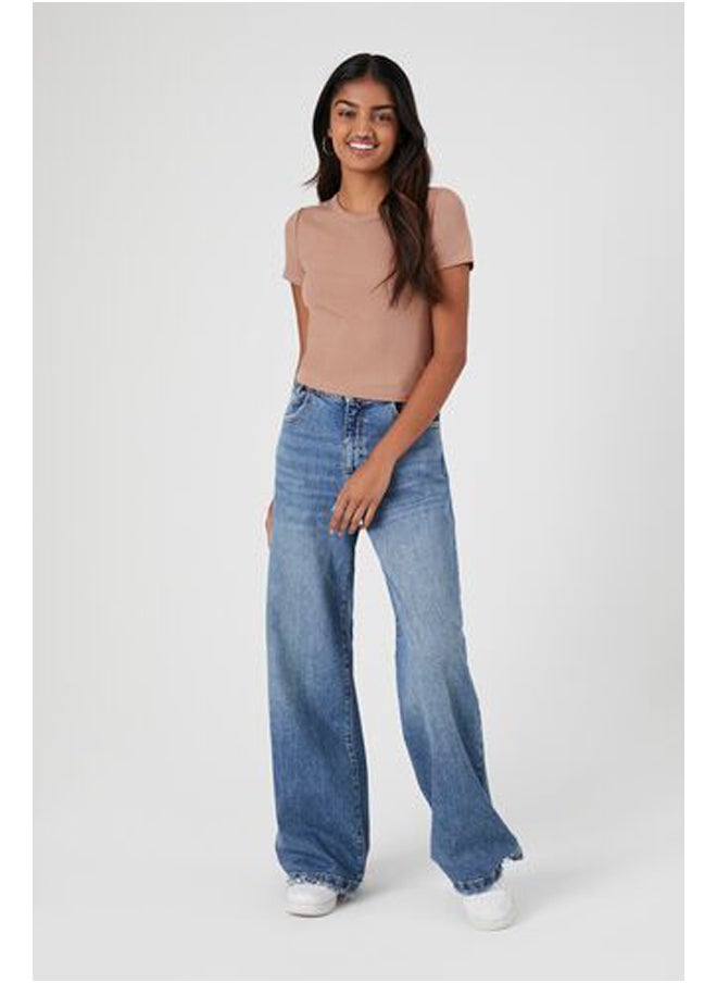 FOREVER 21 - Ribbed Knit Crop Top - Image 1