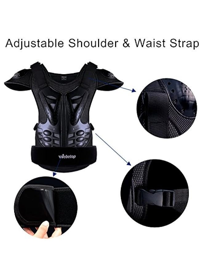 JIAJUN Adults Dirt Bike Body Chest Spine Protector Armor Vest for Skiing - Image 2
