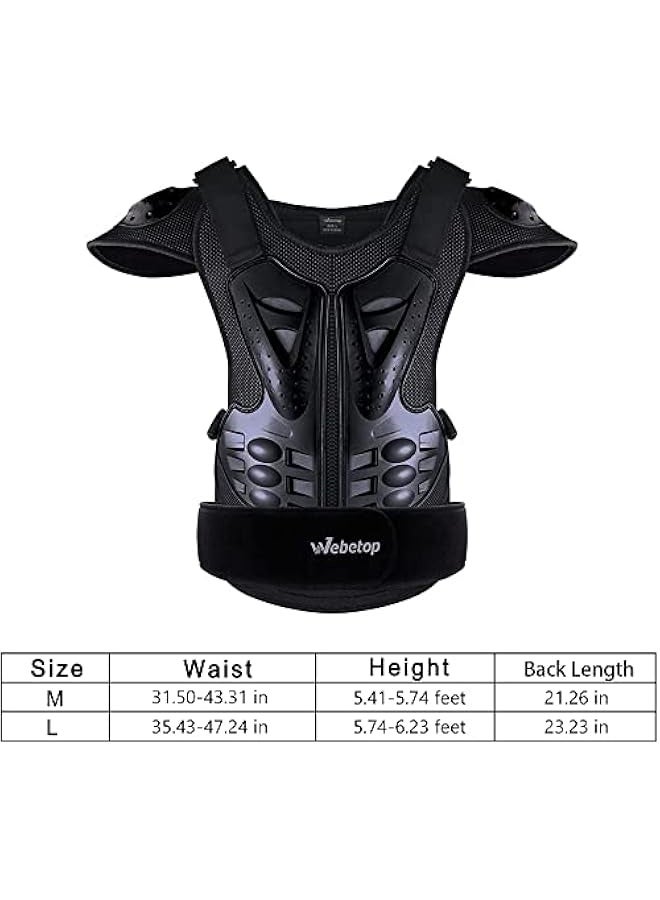 JIAJUN Adults Dirt Bike Body Chest Spine Protector Armor Vest for Skiing - Image 4