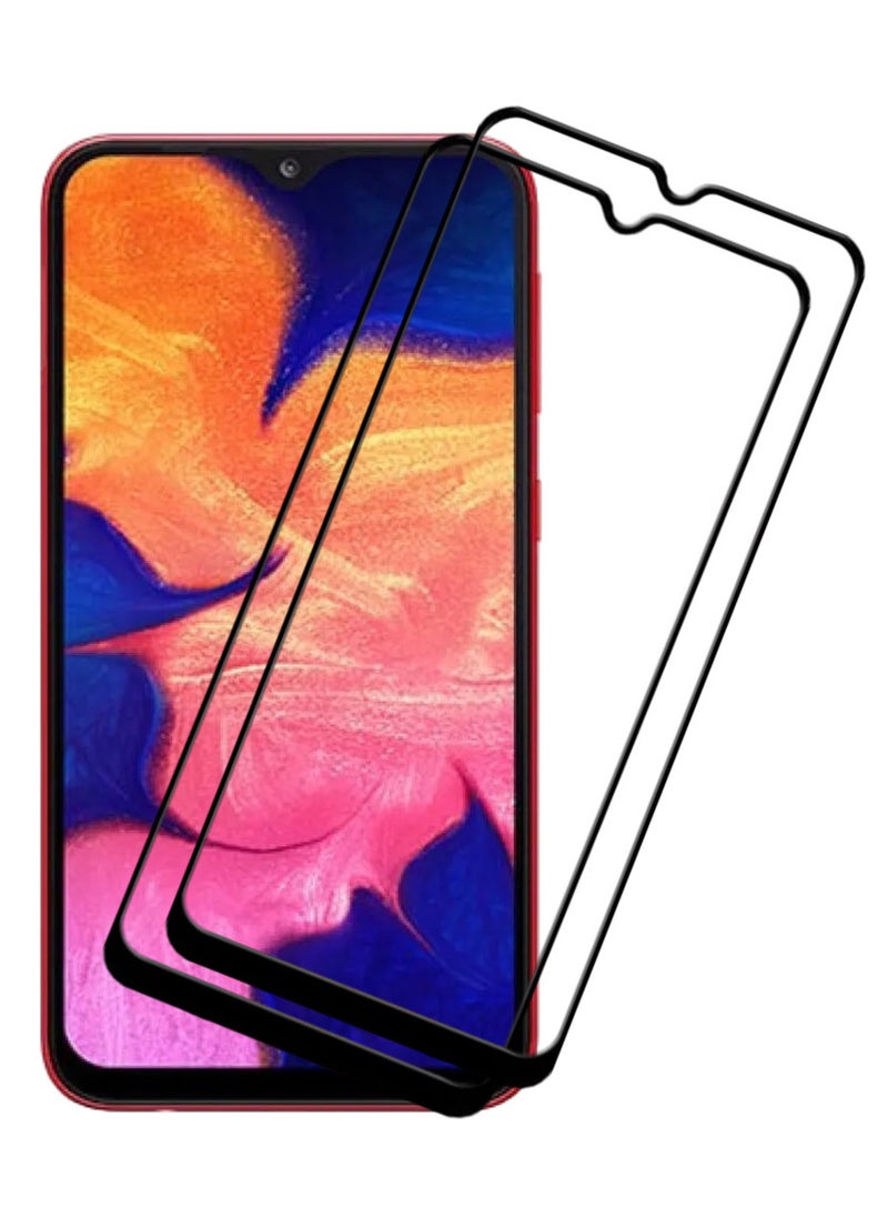2 Pieces Antistatic ESD Dustproof Premium Quality High Definition Tempered Glass Screen Protector Designed For Samsung Galaxy A10