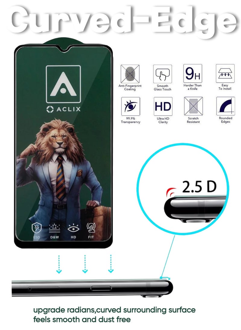 2 Pieces Antistatic ESD Dustproof Premium Quality High Definition Tempered Glass Screen Protector Designed For Samsung Galaxy A10