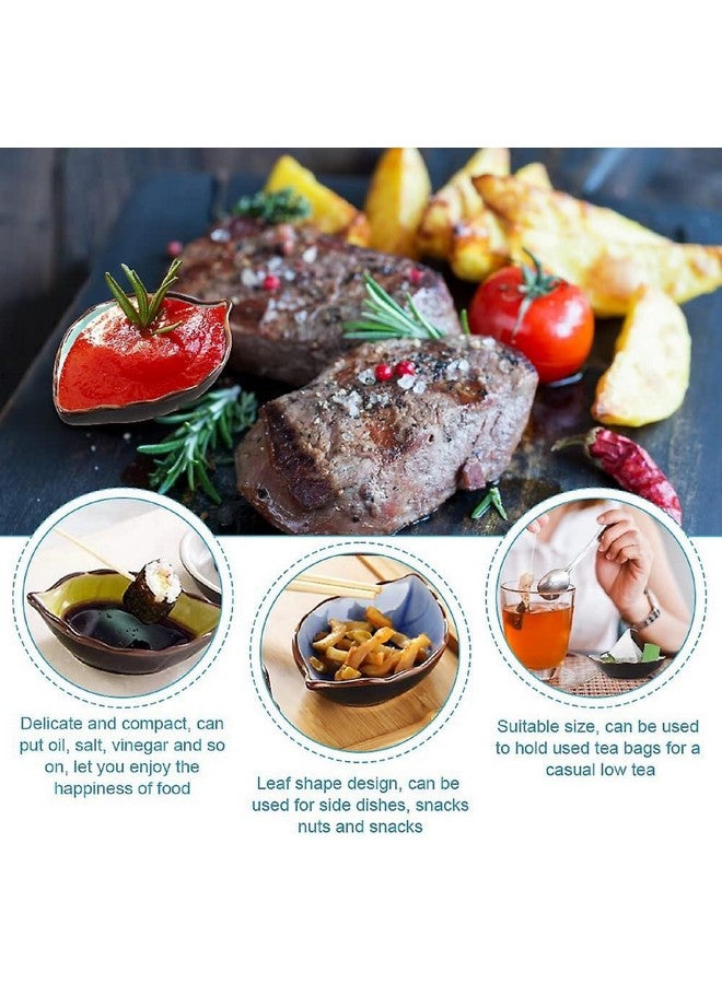 OLWICK طقم أواني سيراميك صغيرة منزلية OLWICK® | أواني غمس مبتكرة | لصوص الصويا، الخل، الشاتني، السوشي، الكاتشب، المربى المعجون | وعاء-N، عشوائي، مجموعة من 4، 100 مل، متعددة الألوان - Image 5