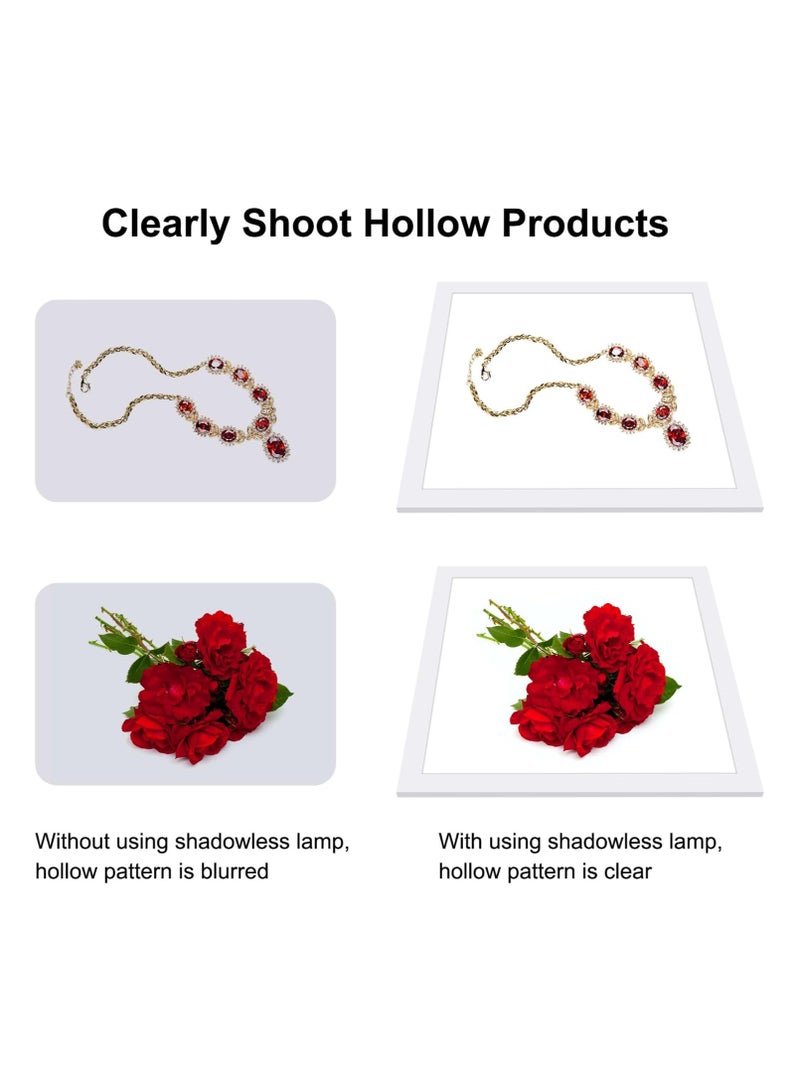 PULUZ 1200LM LED Photography Shadowless Light Lamp Panel Pad with Switch, Acrylic Material, No Polar Dimming Light, 34.7cm x 34.7cm Effective Area - Image 5