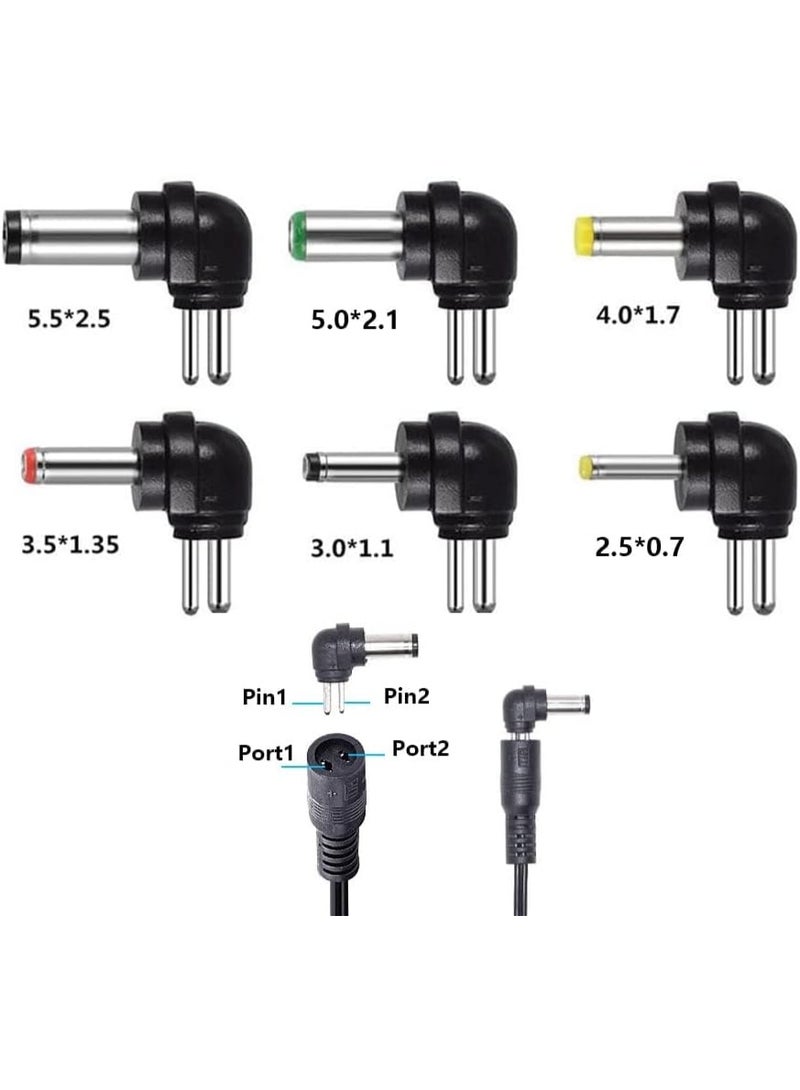 Best One 30W Universal AC/DC, 3V 4.5V 6V 9V 12V Adapter with 6 Tips for Household Electronics (Plug Type: UK), black - Image 2
