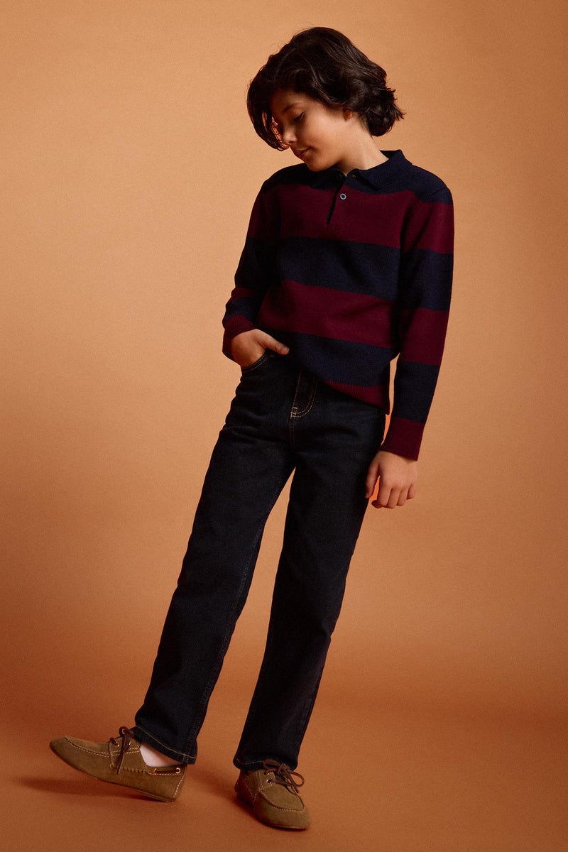 ديفاكتو بنطلون جينز اولادي قصة مستقيمة ورجل عادي - Image 2