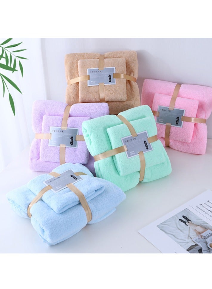 GOLDEN MILLION Towel & Bath Towel Set Absorbent Quick Dry Cleaning Face & Shower Towel - Image 2