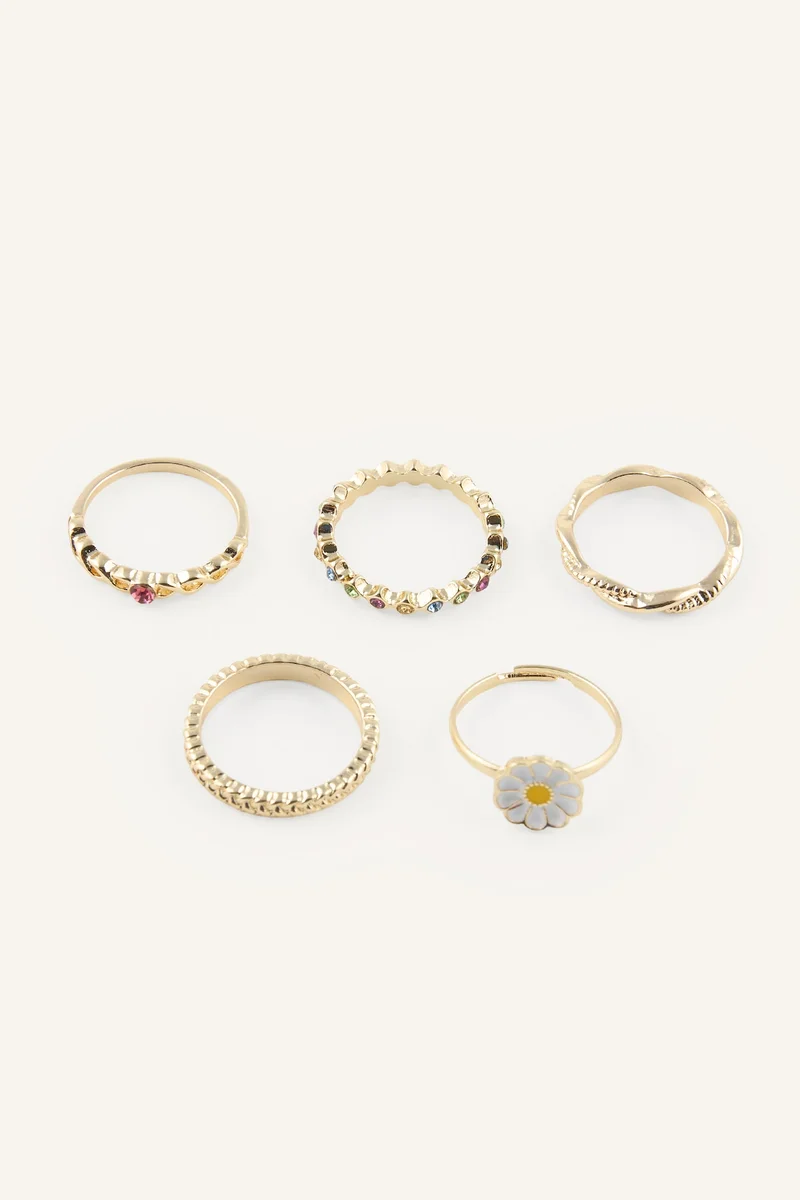 Woman 5 Piece Rings
