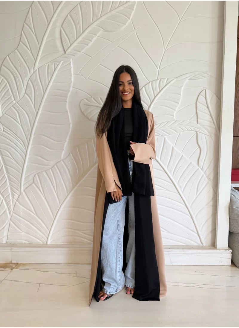 جميلة Reversible Two-Tone Abaya