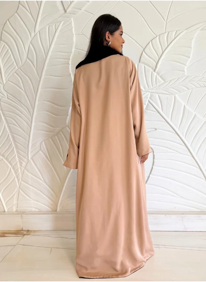 JAMEELA Reversible Two-Tone Abaya