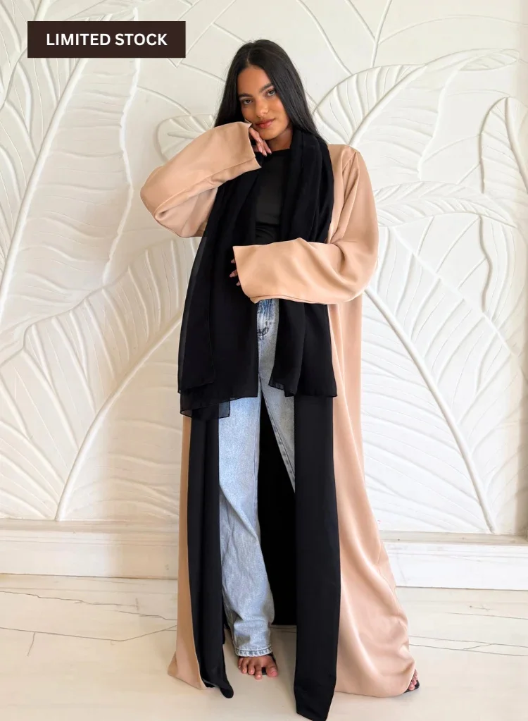 JAMEELA  Reversible Two-Tone Abaya for Women | Best Price UAE