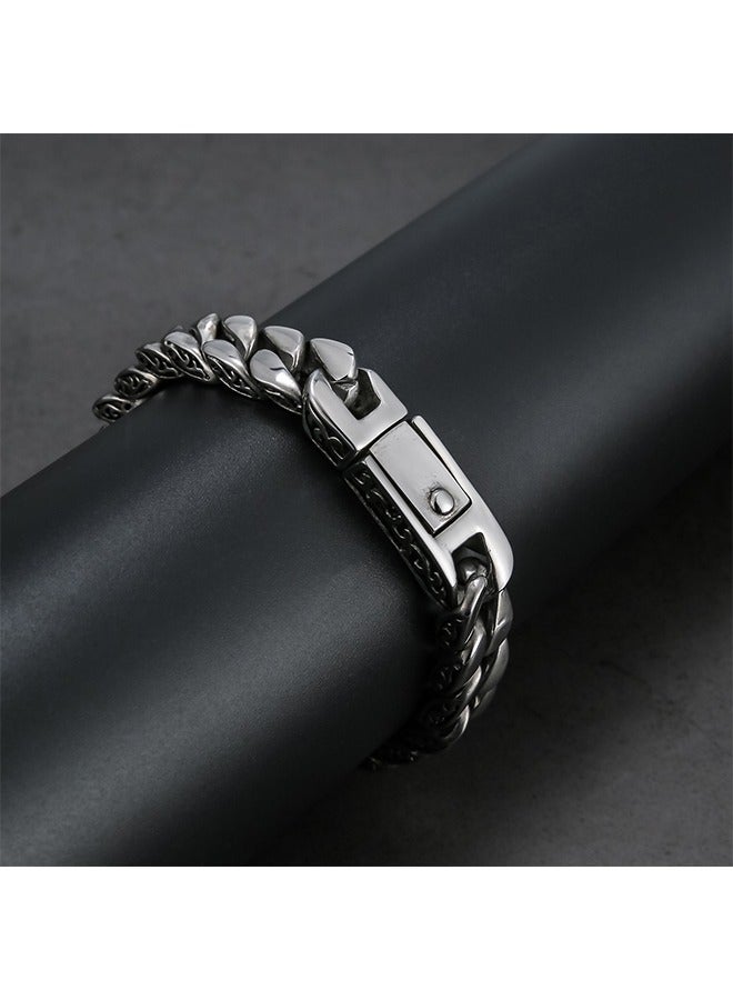 Woven Retro Cool Fashion Domineering Distressed Bracelet Gift Jewelry For Men Women - Image 5