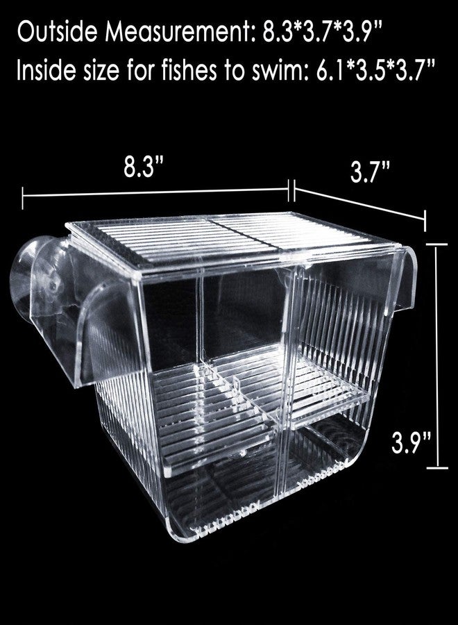 capetsma Cepetsma Fish Breeder Box - Hang-on Nursery Fish Tank With Breeding Hatchery, Perf for Aggressive & Injured Species - Image 5