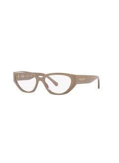 فوج آي وير إطار نظارات طبية Vo5439 Cat Eye للنساء، لون بيج كامل/عدسات تجريبية، مقاس 52 مم  - Image 2