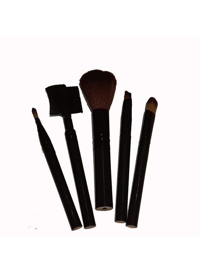 MEGAGA Professional Makeup Brush Set- Pack Of 5, Beige, 150 g (Pack of 5) - Image 3