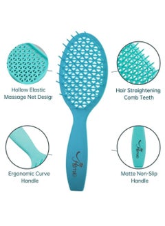 PRIME HairBrush for Wet Curly Detangling Hair Scalp Massage Comb Easy to Clean Comb Blow Dry Styling Curling Straightening Tools for Salon Home Use  - Image 3