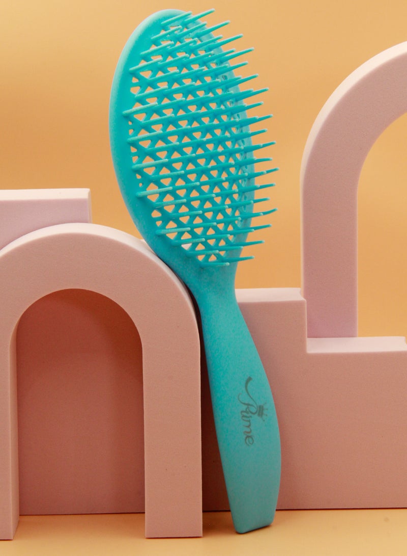 فرشاة شعر لفك تشابك الشعر الرطب والمجعد ومشط تدليك فروة الرأس سهل التنظيف. - Image 5