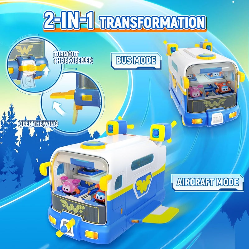 Super Wings 2-in-1 Super Pets Mini Base with Super Pet Jett & Dizzy, Toys for 3+ Year Old Boy Girl - Image 2