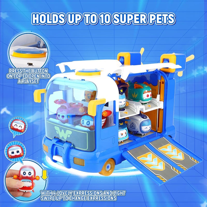 Super Wings 2-in-1 Super Pets Mini Base with Super Pet Jett & Dizzy, Toys for 3+ Year Old Boy Girl - Image 3