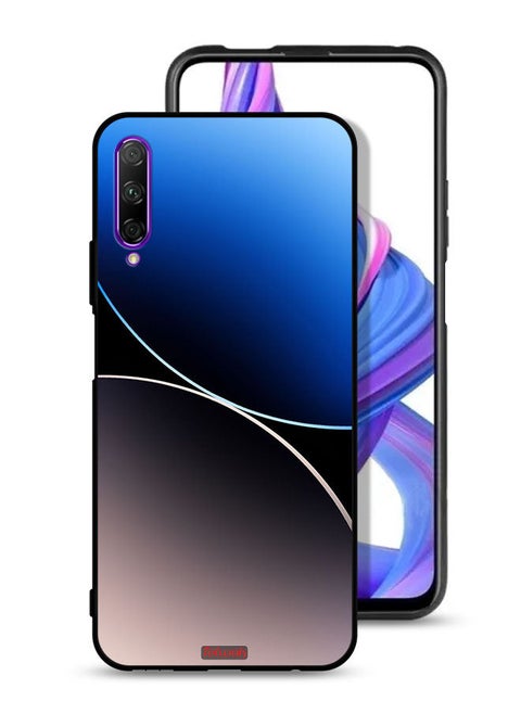 Huawei Y9s Protective Case Cover Curve Lines Pattern