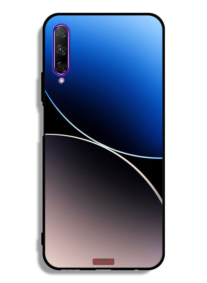 Tolwak - Huawei Y9s Protective Case Cover Curve Lines Pattern - Image 1