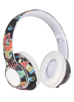 Miqia Wireless On Ear Headphones Bluetooth Headset with HiFi Stereo Sound Portable Headset with Adjustable Headband Built in Microphone White