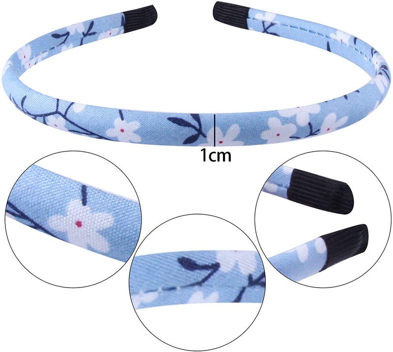 Candygirl Girls Plain Cloth Headbands for Kids - Thin Hair Headbands for Toddlers - Cute Head Bands Gifts - Image 3