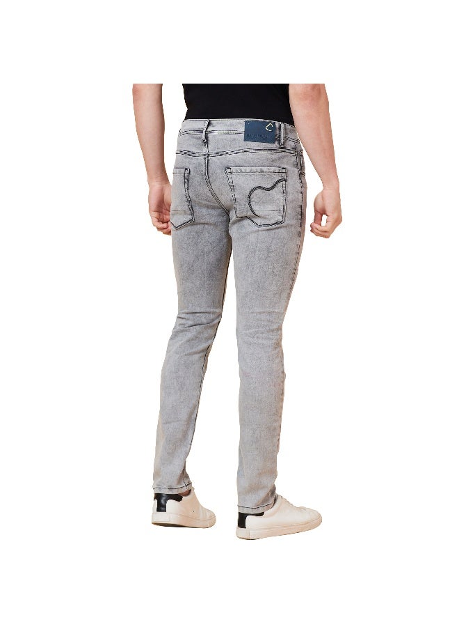 Being Human Mens Light Grey Tone Slim Fit Denims - Image 3