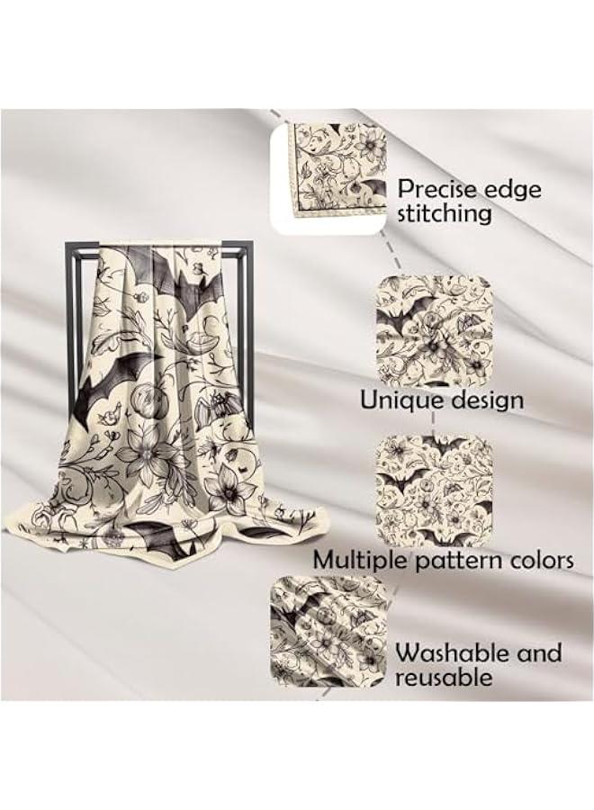 Arabest Scarf Silk Feeling Square Satin Head Hair Wrap 27.5 Inches Trendy Aesthetic Cute Decoration for Women Girls - Image 3