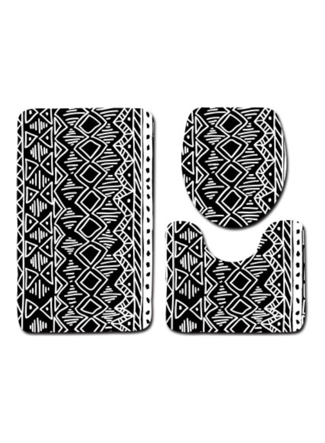 Beauenty 3-Piece Bath Mat Accessory Set multicolour 75x45cm