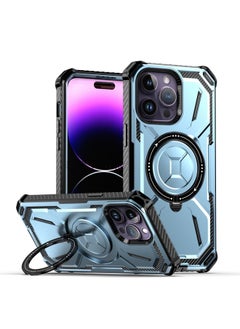 Generic Case Cover For iPhone 13 Pro Armor Series Holder Phone Case Blue 