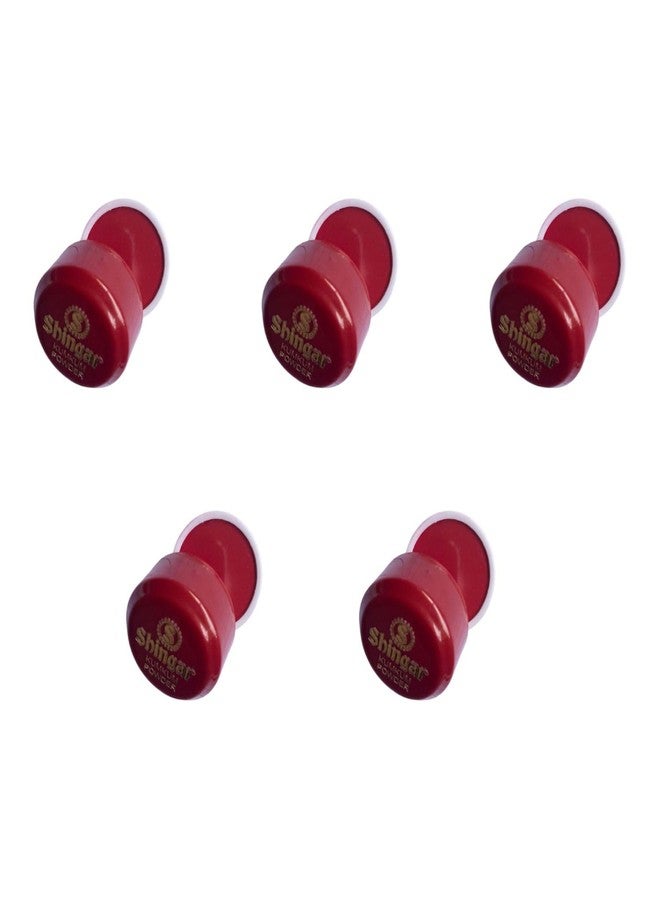 Shingar sindoor Powder| Pack of 5, Deep Red Color | 2.5 gram Each Pack - Image 4