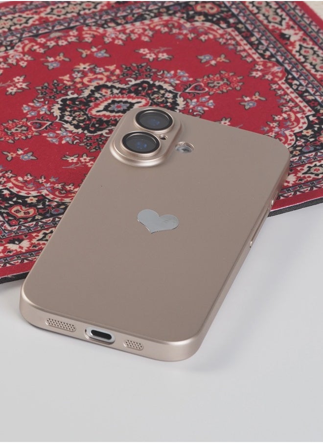 iPhone 16 Plus Case, Cute Love Phone Cases Cover with Camera Lens Protector