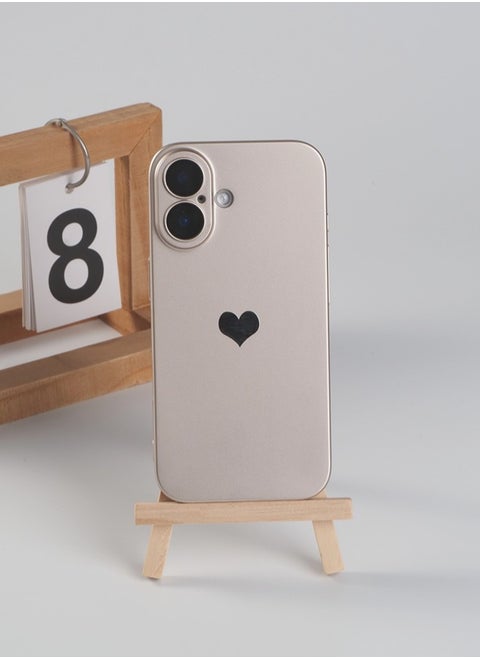 iPhone 16 Plus Case, Cute Love Phone Cases Cover with Camera Lens Protector
