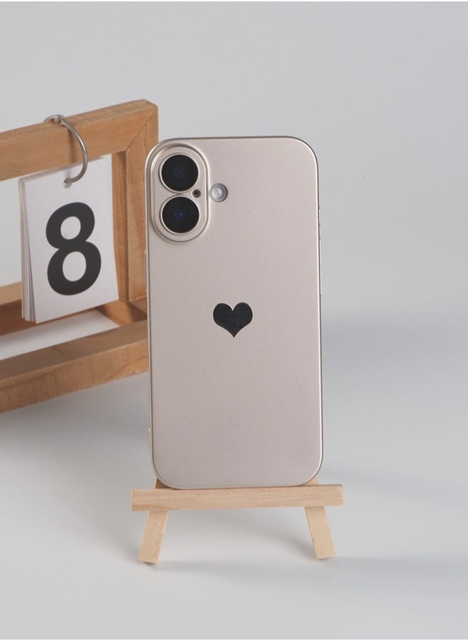 iPhone 16 Plus Case, Cute Love Phone Cases Cover with Camera Lens Protector