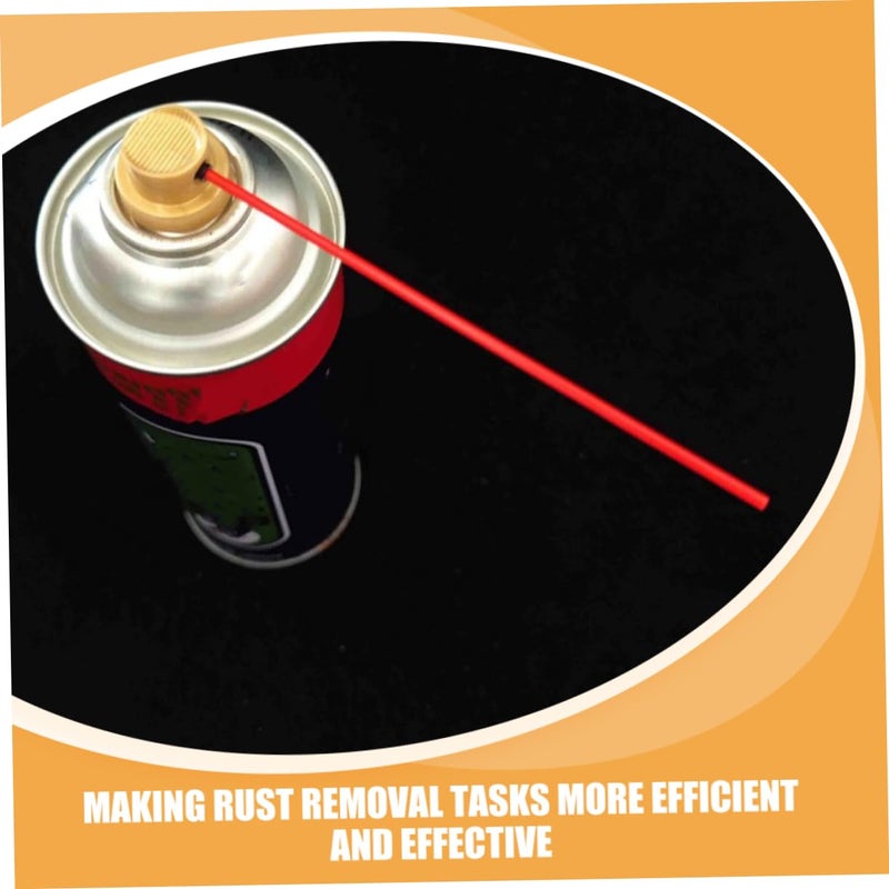 200 Pcs Fine Spray Extension Straws Flexible Nozzle Replacement For Rust Remover Aerosol Cans - Image 5