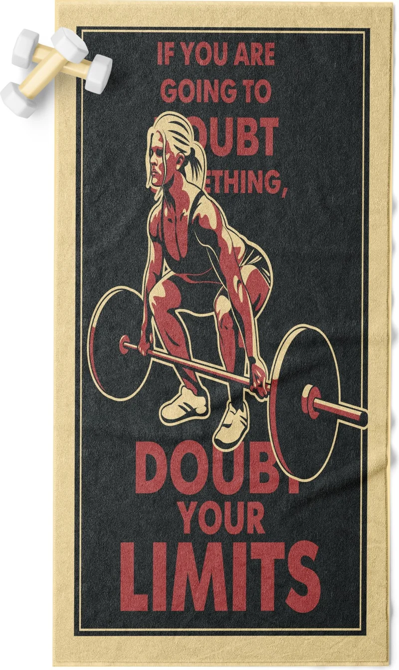 اراي هوم Erays Home Erayshome Digital Printed Sports Fitness Towel 50X100 cm 100% Cotton