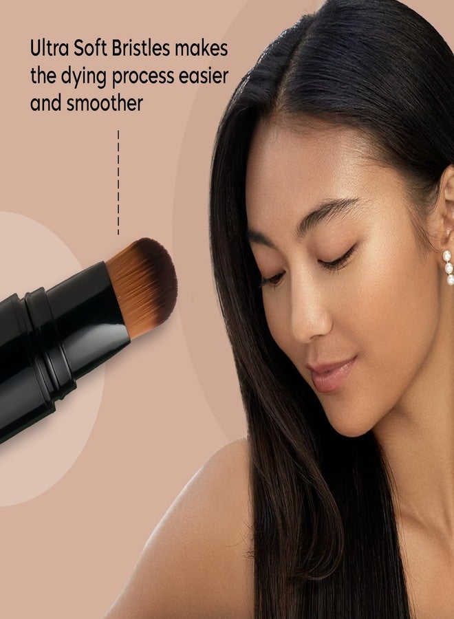 Gleva Grey Hair Dye Hair Coloring - Grey Hair Coverage Brush Pen - Root Touch Up Semi-Permanent Root Hair Coloring, Hair Dye Pen Haircolor Touch-Up Stick To Cover Grey Hair Root (Dark Brown), 1 Count - Image 4