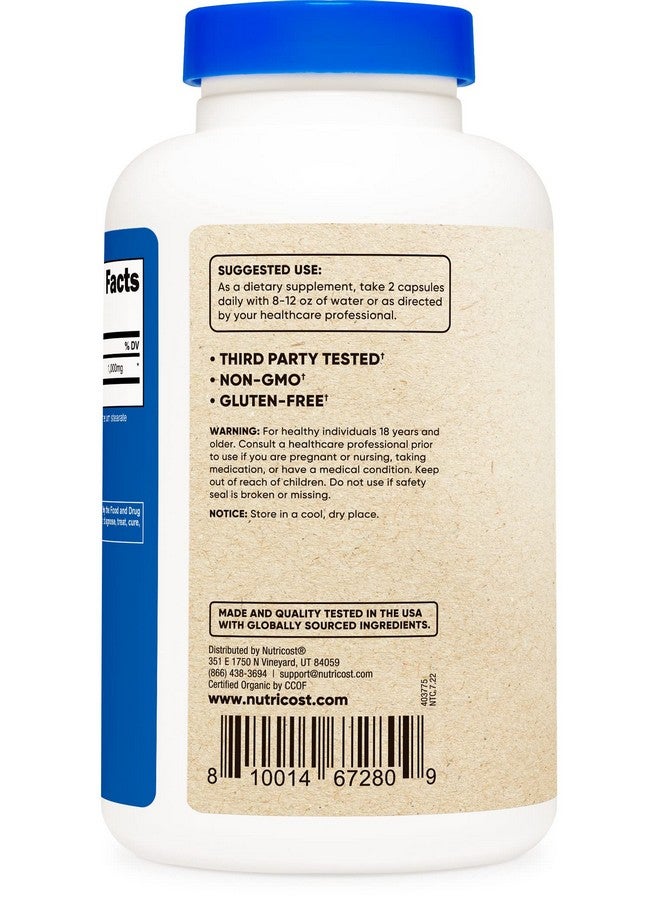 Nutricost Noni Capsules 500Mg 240 Capsules Ccof Certified Made With Organic Noni Nongmo Gluten Free - Image 4