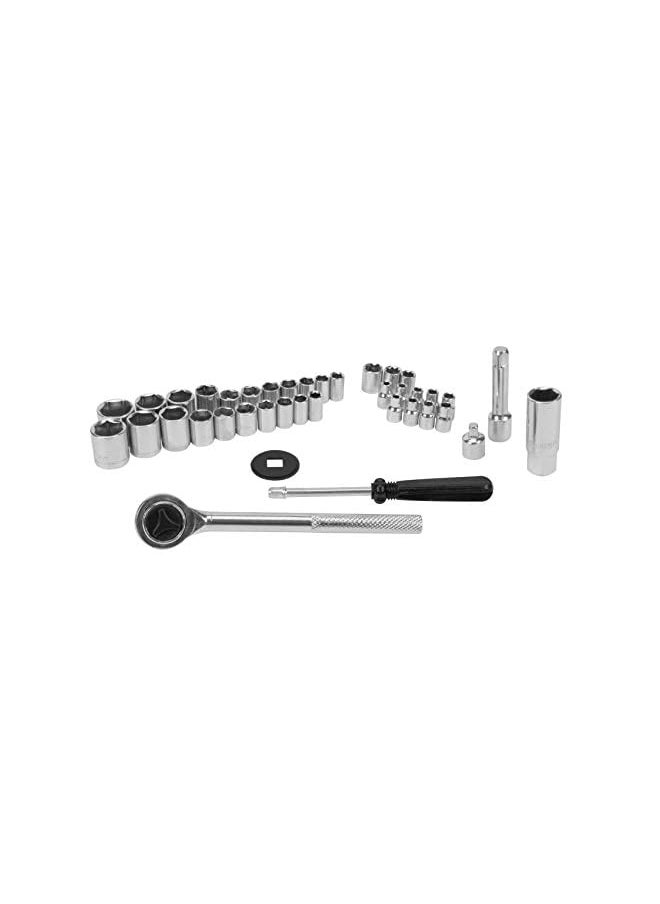 Performance Tool Tool W1173 Sae/Metric 40-Piece Socket Set (1/4" & 3/8" Drive), Silver  - Image 3
