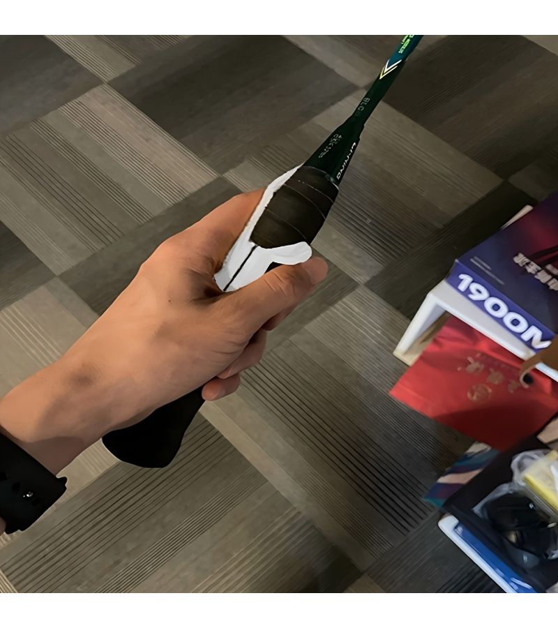 White Badminton Racket Grip Trainer Corrector Lightweight Easy Install Forehand Backhand Posture Training Aid for Beginners - Image 5