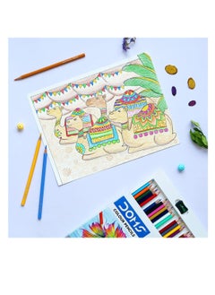 DOMS 24-Piece Colour Pencils Multicolour  - Image 3