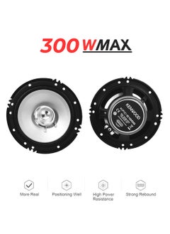 KENWOOD Kenwood KFC-1656S 300 Watt 6.5-Inch Dual Cone Stereo Car Audio Speaker Music Speaker - 2 Pcs Car Speaker  - Image 3