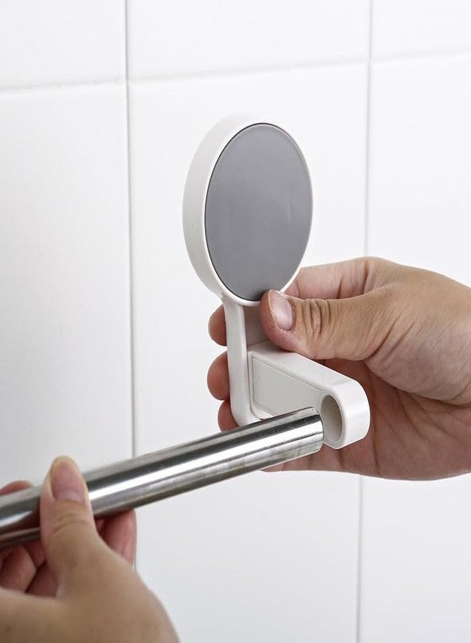Oblivion Towel Holder in Bathroom 1 Pc - Self-Adhesive Towel Rod for Bathroom & Kitchen - No-Drill Wall Mounted Holder with Strong Adhesive, Space-Saving Organizer for Towels, Clothes & Accessories - Image 4