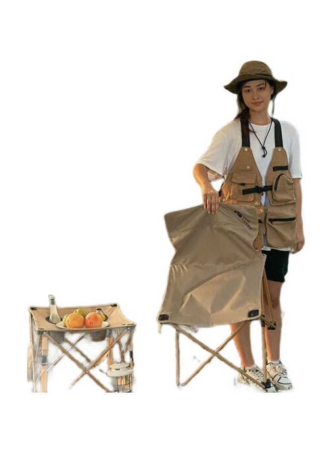 Mobigarden Folding Chair, Outdoor Camping Picnic Ultra-Light Home Fishing Chair Camping Chair, Nx20665020, Winter Bamboo Green - Image 1