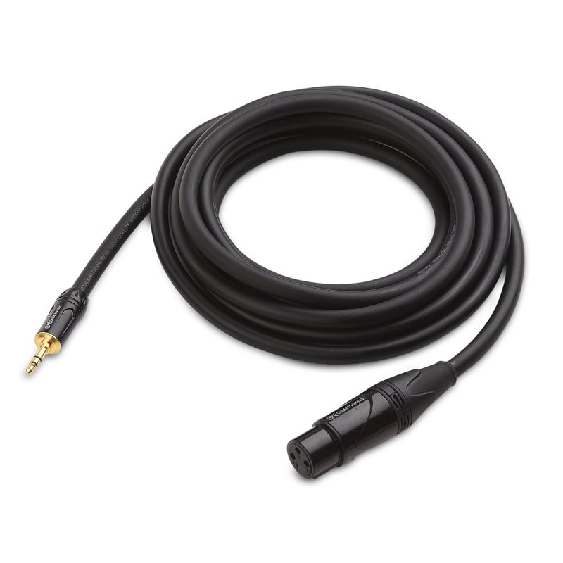 Cable Matters Unbalanced 3.5mm to XLR Cable - 10ft, Male to Female, 1/8 Inch to XLR Cable - Image 2