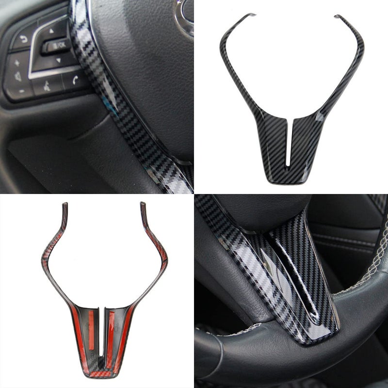 Fewshaw Steering Wheel Cover Molding Trims Accessoriess for Infiniti Q50 2014-2024 QX50 QX55 Q60 2017-2023 (Carbon Fiber Pattern) - Image 5