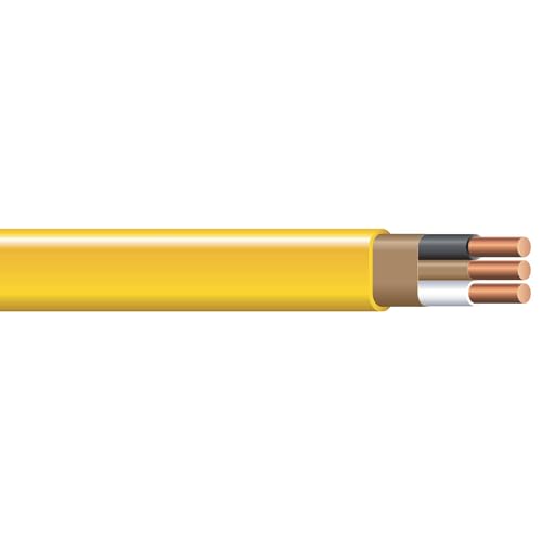 Southwire Romex Brand Simpull Solid Indoor 12/2 W/G NMB Cable 15ft coil - SW# 28828226 - Image 1
