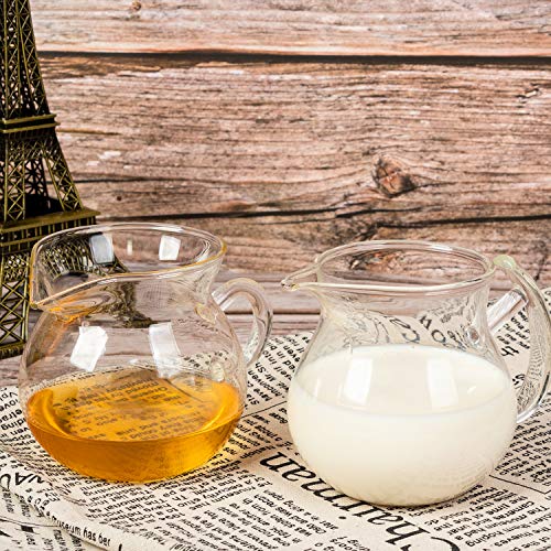 ELITEA Clear Glass Creamer Pitcher Milk Cream Tea Serving Pitcher (250ml, 8.5 oz. fl) - Image 5