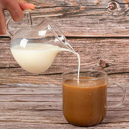 ELITEA Clear Glass Creamer Pitcher Milk Cream Tea Serving Pitcher (250ml, 8.5 oz. fl) - Image 3