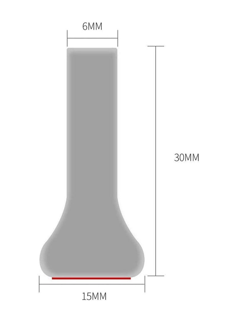 Dubkart Collapsible Threshold Water Dam, Self-Adhesive Shower Barrier Bathroom And Kitchen Stopper, Home Retention System, Waterproof Flow Block Seal Strip (Gray) - Image 2